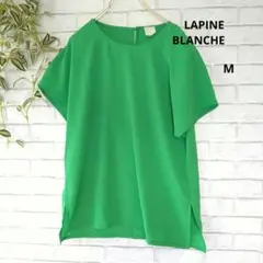 LAPINE BLANCHE　 シアー 　半袖シャツ 9号 Mグリーン