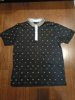 【美品】shumei ブラック ゴルフウェア ポロシャツ Lサイズ