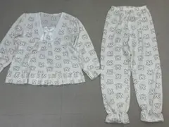 (K07542) うさぎ柄 ルームウェア パジャマ上下セット【ノーブランド】