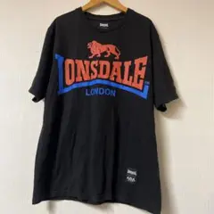 LONSDALE×AZUL LOGO TEE ブラック サイズM