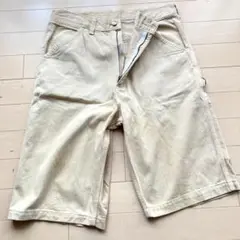 カーハート ベージュ ハーフ パンツ W31 汚れあり　J4