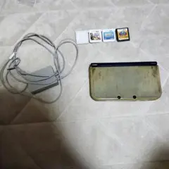 New 3DS LL 青色カバー付き 充電器付き ゲーム4本