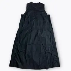 【美品】CASEY CASEY マオカラー ノースリーブ ワンピース ブラック