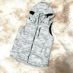【ビター】BITTER◆フード付き◆グレー系◆ベスト◆M
