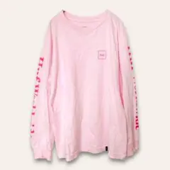 【ハフ】ドメスティックロンT　メンズ　ピンク　S　ユニセックス　訳あり　作業用
