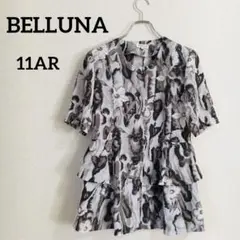 BELLUNAベルーナ ブラウス トップス【11AR】花柄 肩パッド エレガント