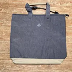 新品・未使用 ミニクーパー MINI ノベルティグッズ トート（ファスナー付き）