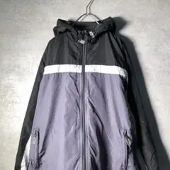 【ヴィンテージ】レトロ 配色 裏フリースジャケット 古着 used AS39