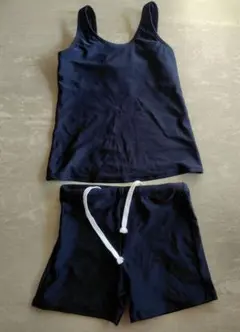 スクール水着　ネイビー 　タンクトップとショートパンツ　セット