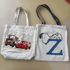 カーズ　スヌーピー　トートバッグ　2点セット