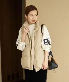 IENA LIMONTA ダウンベスト ベージュ