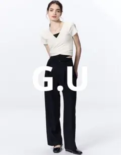 新品未使用‼︎G.UカシュクールTシャツ　S