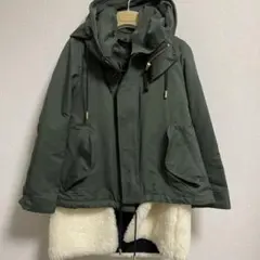 the reracs ショートモッズコート カーキ