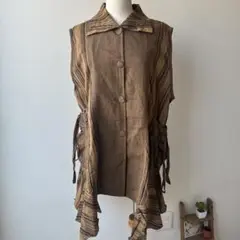 新品　未使用　エスニック　チュニック　ベスト　ノースリーブブラウス
