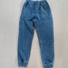 GU デニムブルー ロングパンツ 40