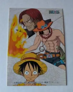 ONE PIECE おまけ シール ステッカー ルフィ常盤堂 雷おこし本舗 菓子
