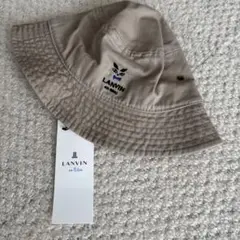 新品未使用　LANVIN en Bleu ベージュ キッズハット F(フリー)