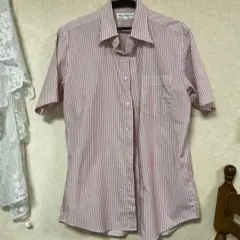 ユニクロ　UNIQLO DRY ノンアイロン　ストライプ 半袖シャツ Lサイズ