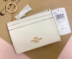 新品coach ミニ スキニー ID カード ケース ウォレット 完売品