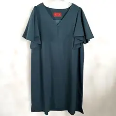 【美品】somariimagination ノースリーブワンピース グリーン F