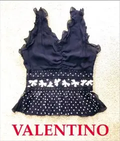 処分セール 美品 VALENTINO ヴァレンティノ シルク シフォン トップス