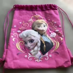 アナと雪の女王 ナップザック ピンク