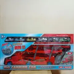 BIG CARRIER CAR カラーRED（赤）ミニカー6台付き