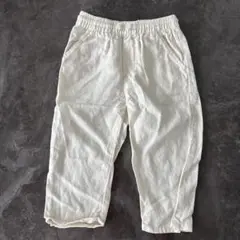ZARA リネンパンツ　ホワイト　86
