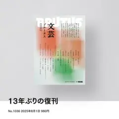 BRUTUS ブルータス 文芸特集