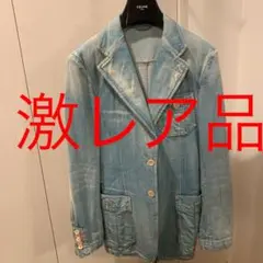 【美品✨希少】グッチ デニムジャケット 40 総柄 花柄 トムフォード期 美品｜希少 GUCCI グッチ デニム ストレート フローラル刺繍