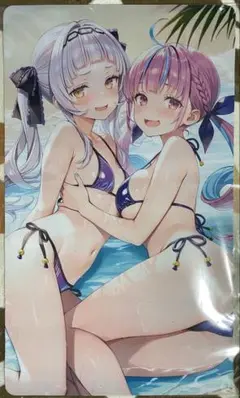 ⚠️ラスト1点⚠️【未開封】紫咲シオン 湊あくあ ラバーマット ホロライブ