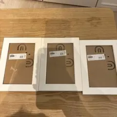 ikea ホワイトフォトフレーム 3個セット