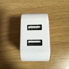 AC充電器 USB-A×2ポート　JOY-ACA2WH 白