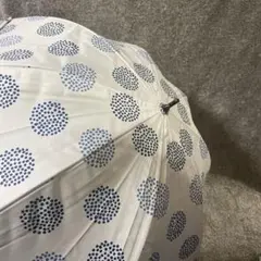 【未使用に近い】水玉模様の長傘 約70cm