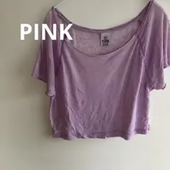PINK 薄紫 ショートスリーブ Tシャツ XS