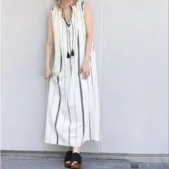 FRAMeWORK シルクエンブロイダーリーワンピース