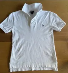 Polo by Ralph Lauren ホワイトポロシャツ S(8)