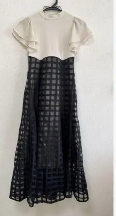 dazzlin シアーチェックコルセットワンピース XS(SS)