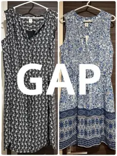 【8月8日まで】GAP ノースリーブ ワンピース2枚セット