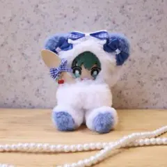持てるよ くまさん.10〜12cm/ブルー❤︎おすわりぬい服 着ぐるみ 自立 青色