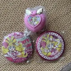 キミとアイドルプリキュア キュアアイドル　缶バッジ2つ&ウォッチケースセット