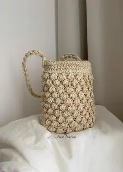 ラフィア バケット バッグ