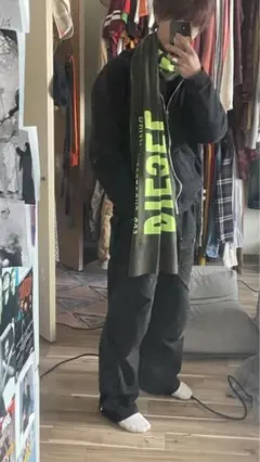 【古着】diesel マフラーy2k 90s ヴィンテージ　archive