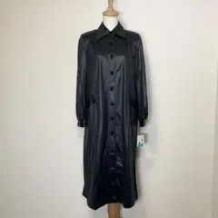 【新品タグ付き】大きめコート CuteyGIRLSロングコート 革調 春、秋