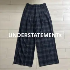 UNDERSTATEMENTs アソートイージーワイドスラックス チェック