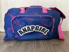 ANAP GIRL 総ロゴ柄ボストンバッグ
