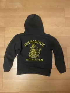 【5BORO NYC】 フーディ Mサイズ ブラック