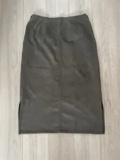 タイトスカート　秋冬　スウェード