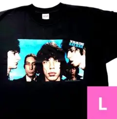 ©2004　L　Tシャツ　新品　ローリングストーンズ　ブラック＆ブルー　V21