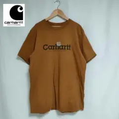Carhartt Tシャツ コットン100% ブラウン サイズM